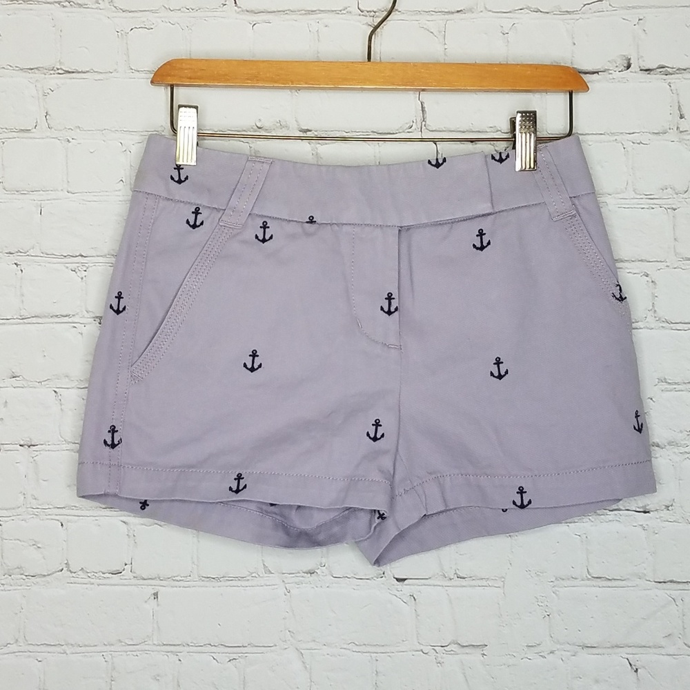 J Crew Shorts Cotton Broken In Chino Anchor Print